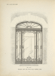 Wrought iron and plate glass vestibule door. Plate 415-N.