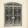 Wrought iron and plate glass vestibule doors. Plate 416-N.