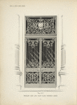 Wrought iron and plate glass vestibule doors. Plate 417-N.