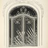 Wrought iron and plate glass vestibule doors. Plate 418-N.