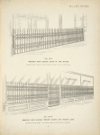 Wrought iron folding gates in two halves. Plate 424-N. ; Wrought iron folding window guards and folding gate. Plate 424 1/2-N.
