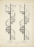 Iron circular stair. Plates 426-N and 427-N.