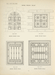 Bronze window grilles. Plates 444-N, 445-N, 446-N and 447-N.