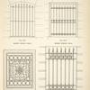 Bronze window grilles. Plates 448-N, 449-N, 450-N and 451-N.