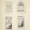 Wrought iron window grilles. Plates 459-N, 460-N, 461-N and 462-N.