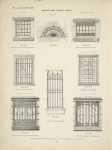 Wrought iron window grilles. Plates 469-N, 470-N, 471-N, 472-N, 473-N, 474-N, 475-N and 476-N.