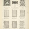 Wrought iron window grilles. Plates 477-N, 478-N, 479-N, 480-N, 481-N, 482-N, 483-N, 484-N and 485-N.