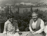 Alice B. Toklas and Gertrude Stein on the Terrace at Bilignin, June 13, 1934.