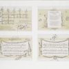 A Garland of Songs : A Christmas Carol, last page of An Easter Carol. [Musical notation, lyrics, with illustrations of children singing and decorating, with flower garlands.]