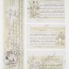 A Garland of Songs : A Slumber Song, Valentine Verses, A Birthday Song. [Musical notation and lyrics with illustrations of mother singing child to sleep, children, flowers, and birds.]