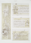 A Garland of Songs : A Slumber Song, Valentine Verses, A Birthday Song. [Musical notation and lyrics with illustrations of mother singing child to sleep, children, flowers, and birds.]