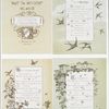 Not to Myself Alone : song lyrics with musical notes, birds, flowers, butterflies, and vines.