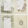 Not to Myself Alone : song lyrics with landscapes, stars, flowers, butterflies, vines, portrait of a woman.
