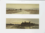 Connecticut Creek; Road to the Village. [Prints depicting creek with vegetation and birds, road with house and colorful sunset.]