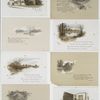 The Emerson House, Concord, Massachusetts; Lake Walden; Bit of the Concord River; North Bridge, Concord; The Alcott House, Concord; Emerson's Library. [Depictions of the home of Ralph Waldo Emerson, and lakes, rivers, and landscapes of the surrounding area.]