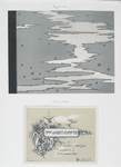 The Night Cometh by Albert S. Watson, illustrated by W. Goodrich Beal. [Depicting birds, flower vines and a sky scene with white clouds and silver stars.]