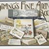 Prang's Fine Art Books. [Poster depicting several of Prang's books, including The Night Cometh, Flower Fancies, Haunts of Longfellow, The Saco Valley, A Summer Day, and more.]