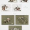 Christmas and Easter cards depicting flowers.