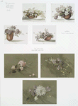 Christmas and Easter cards depicting flowers.