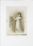 Rose-bud [portrait of girl with garland of roses.]