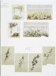Easter cards depicting flowers with musical notation.