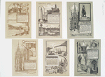 New York Calendar 1890, July - December : General Grant's Tomb, Riverside Park and the Hudson, Central Park, The Belvedere, The Obelisk, The Lake, Trinity Church and Wall Street, Washington Statue, The Cathedral, The Vanderbilt Mansions, Fifth Ave., East River and Brooklyn Bridge, New York Past and Present, Farragut Monument.