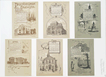 Philadelphia Calendar, 1890, January - June : The Historical Society, The Old Swede's Church, Pennsylvania Academy of Fine Arts, The New City Hall, Lincoln Monument, Bridge and Tunnel Fairmount Park, Ridgeway Library, Carpenter's Hall, The New Post Office, Benjamin Franklin's Grave.