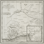 Carte: Des Decouvertes en Afrique de la Mission a Ashiente par Bowdich, 1817.