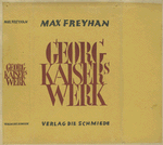 Georg Kaisers werk.