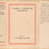 Family views of Tolstoy.