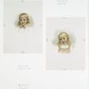 Christmas cards depicting portraits of two blonde girls.