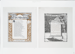 [The golden flower: cards titled 'to the Mrs. Alpheus Hardy' and 'king of the crimson' with text by Louis Carroll and Alice Ward Bailey; flowers, plants, angels, wings, banners, the sun, roman history and decorative design.]