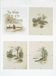 The winds of the season: cards depicting autumn, spring, rivers, a house, trees and dusk.