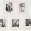 Christmas songs for the sorrowing: cards depicting an angel, women appearing contemplative, a woman with children and domestic spaces.