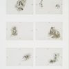 Auld lang syne: cards depicting girls gathering flowers, birds, butterflies and a bee.