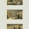 Trade cards for a winery entitled : Works and vaults ; Wine presses ; Finishing champagne.