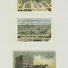 Trade cards for the 1878 Exposition Universelle in Paris depicting buildings and grounds.