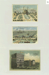 Trade cards for the 1878 Exposition Universelle in Paris depicting buildings and grounds.