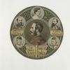 [A circular trade card with decorative ornamentation, depicting royalty : Prince Albert, Prince of Wale, Princess Alexandria, Princess Royal and the Duke of Edinburgh.]