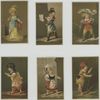 Belle Héléne ; Ange Pitou ; Obéron ; Fatime ; Clarinette Angot ; Paris [ cards depicting a shepherd, swordsman and singer ].