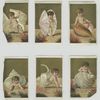 Cards depicting babies in seashells.