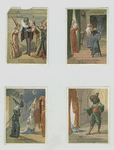Cards depicting scenes from Cinderella.