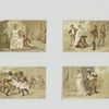 Cards depicting various scenes from the opera Paul et Virginie.