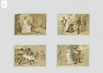 Cards depicting various scenes from the opera Paul et Virginie.
