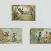 Trade cards entitled : La paresse ; L'avarice ; La luxure.