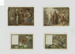 Cards depicting butterflies, flowers and biblical scenes.