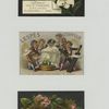 Trade cards depicting flowers and a beauty salon.