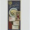 A combined 1883 calendar and trade card depicting pumpkins, harvesting and a woman.