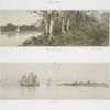 Birchpoint; Anchored [prints depicting rocks and trees along the shore, sailboats at sea].