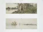 Birchpoint; Anchored [prints depicting rocks and trees along the shore, sailboats at sea].